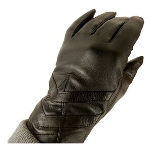 PARIS GLOVES Brand Vintage women's NWT black leather gloves Size 7